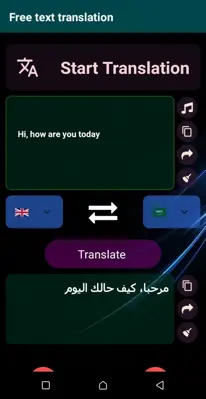 Text Translation android App screenshot 1