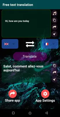 Text Translation android App screenshot 2