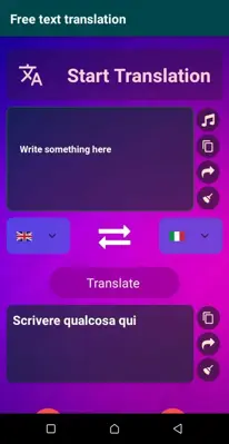 Text Translation android App screenshot 3